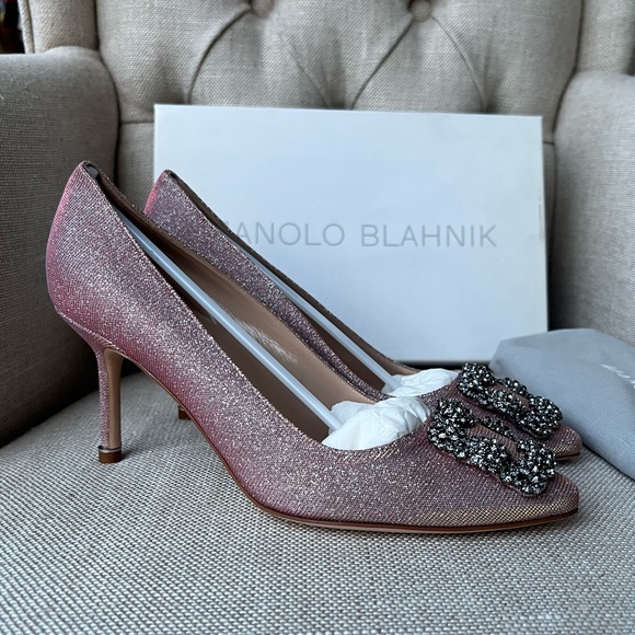 Authentic Brand New Manolo Blahnik Hangisi 70mm - Picture 7 of 10